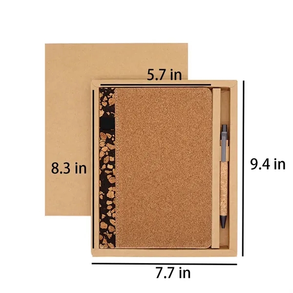 A5 Eco-friendly Coffee Cork Cover Notebook with Pen Slot - A5 Eco-friendly Coffee Cork Cover Notebook with Pen Slot - Image 7 of 10