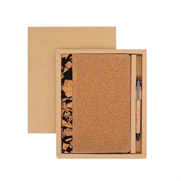 A5 Eco-friendly Coffee Cork Cover Notebook with Pen Slot - A5 Eco-friendly Coffee Cork Cover Notebook with Pen Slot - Image 9 of 10