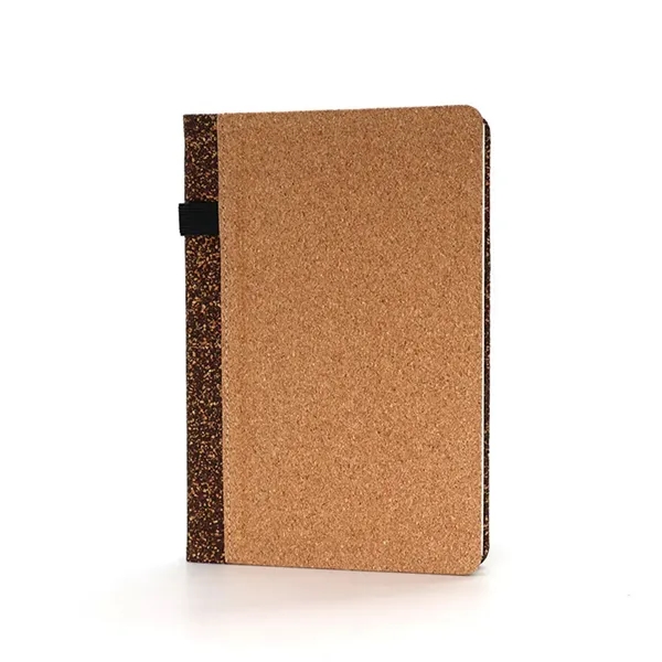 A5 Eco-friendly Coffee Cork Cover Notebook with Pen Slot - A5 Eco-friendly Coffee Cork Cover Notebook with Pen Slot - Image 6 of 10