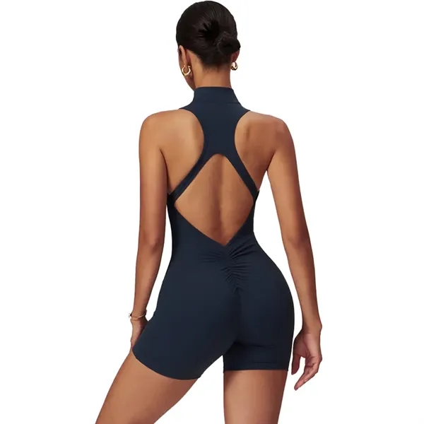 Women One-piece Yoga Fitness Suit Sleeveless - Women One-piece Yoga Fitness Suit Sleeveless - Image 5 of 7