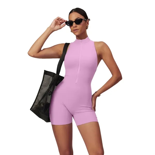 Women One-piece Yoga Fitness Suit Sleeveless - Women One-piece Yoga Fitness Suit Sleeveless - Image 1 of 7