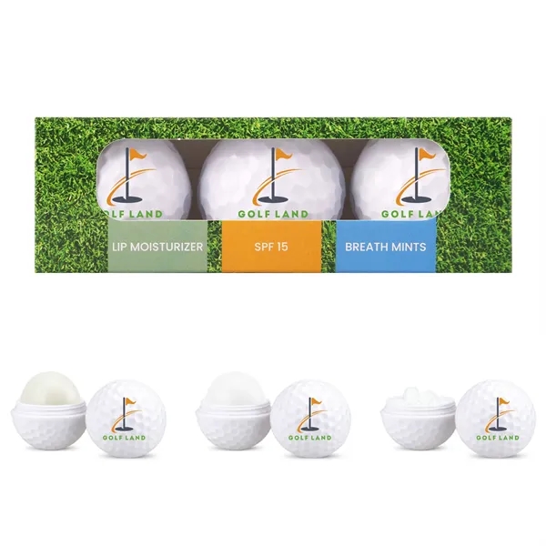 3 Pack Golf Ball Lip Moisturizer, Mints & SPF15 Lip Moisturi - 3 Pack Golf Ball Lip Moisturizer, Mints & SPF15 Lip Moisturi - Image 3 of 3