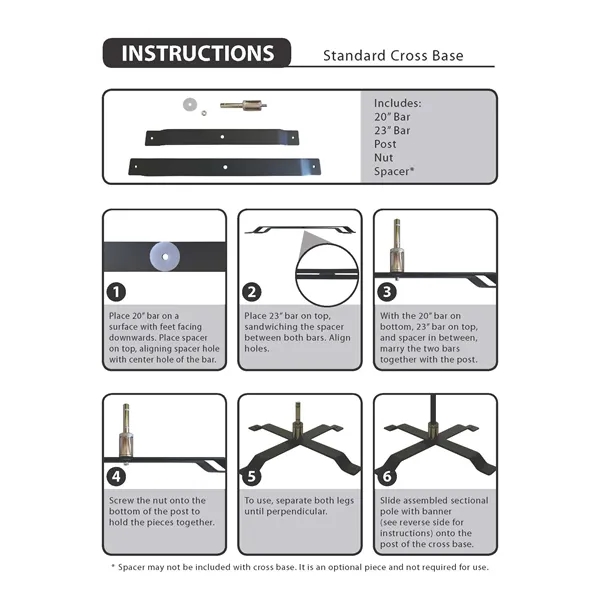 12' Portable Single Reverse Teardrop Kit with Cross Base - 12' Portable Single Reverse Teardrop Kit with Cross Base - Image 14 of 14