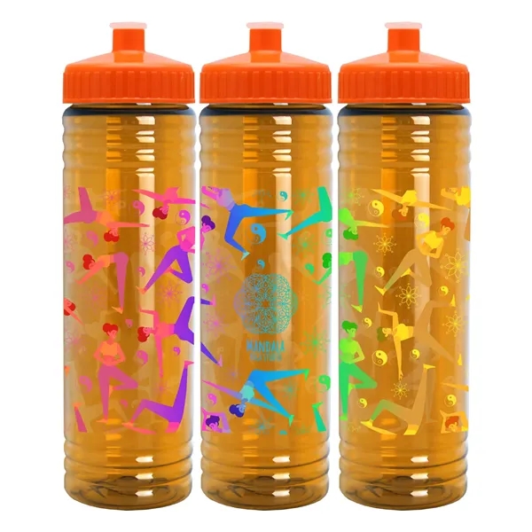 24 oz. Slim Fit Water Bottle with Push-Pull Lid - Digital - 24 oz. Slim Fit Water Bottle with Push-Pull Lid - Digital - Image 0 of 22