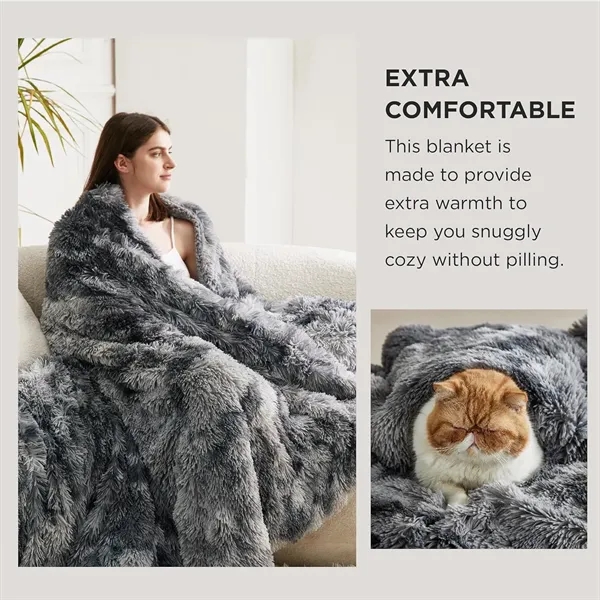 Sherpa Fleece Faux Fur Blanket 50"x60" - Sherpa Fleece Faux Fur Blanket 50"x60" - Image 4 of 5