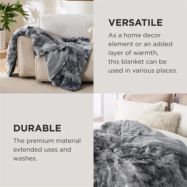 Sherpa Fleece Faux Fur Blanket 50"x60" - Sherpa Fleece Faux Fur Blanket 50"x60" - Image 5 of 5