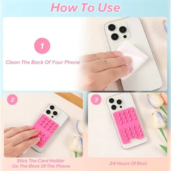 Suction Phone Card Holder - Suction Phone Card Holder - Image 1 of 1