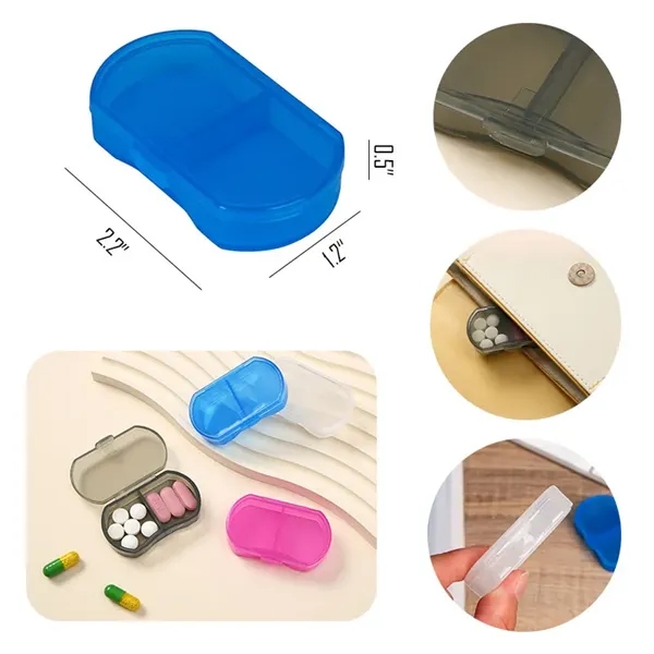 Two Compartment Pill Box - Two Compartment Pill Box - Image 1 of 1