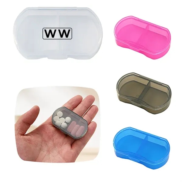 Two Compartment Pill Box - Two Compartment Pill Box - Image 0 of 1