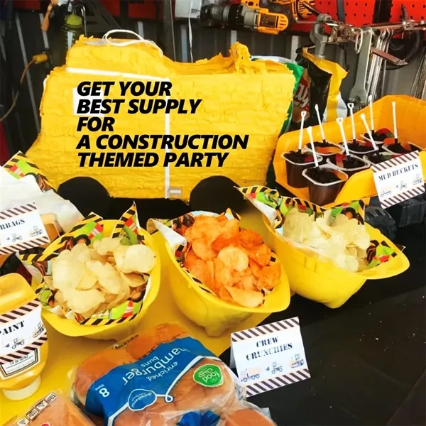 Construction Party Hats Plastic - Construction Party Hats Plastic - Image 2 of 3