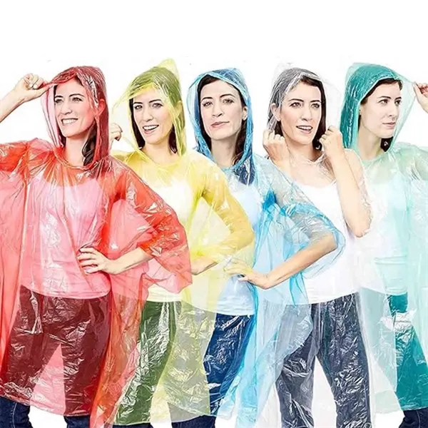 Disposable Rain Poncho - Disposable Rain Poncho - Image 2 of 3