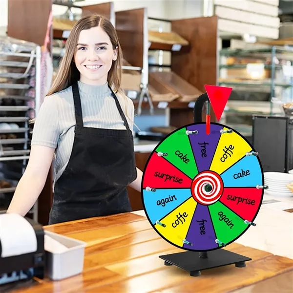 12 Inch Heavy Duty Spinning Prize Wheel - 12 Inch Heavy Duty Spinning Prize Wheel - Image 4 of 4
