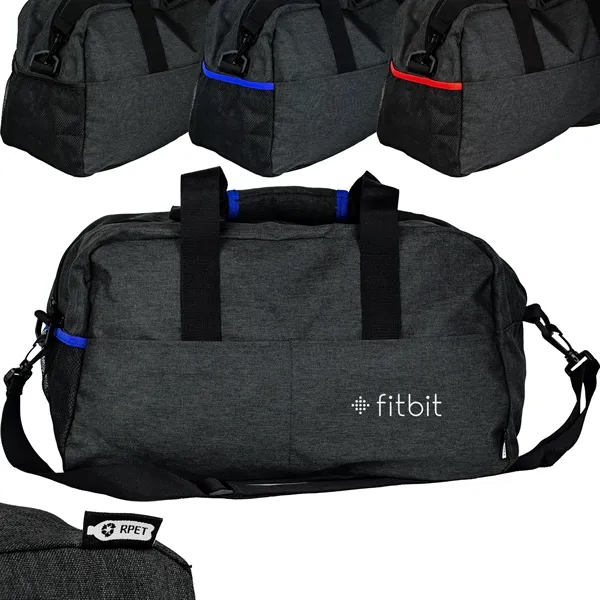 Eco-Conscious 8" x 11" x 18.5" RPET Duffel Bag - Eco-Conscious 8" x 11" x 18.5" RPET Duffel Bag - Image 0 of 3