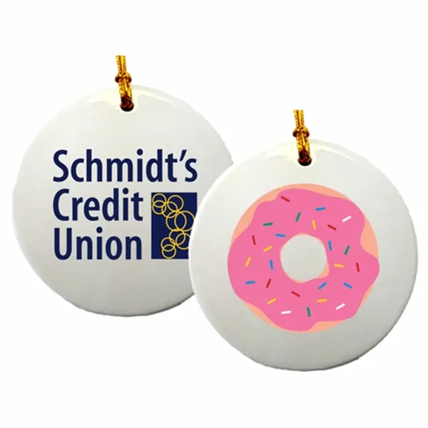 Ceramic Ornaments, 3" Round