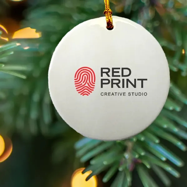 Ceramic Ornaments, 3" Round