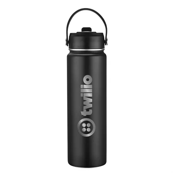 25 Oz. Vacuum Sealed Water Bottle With Silicone Bottom - 25 Oz. Vacuum Sealed Water Bottle With Silicone Bottom - Image 1 of 3