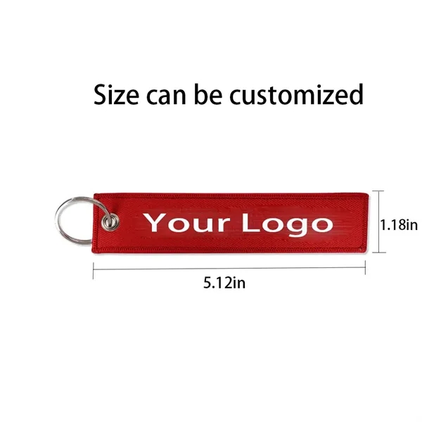 5'' Custom Embroidery Fabric Keychain with keyring - 5'' Custom Embroidery Fabric Keychain with keyring - Image 1 of 2