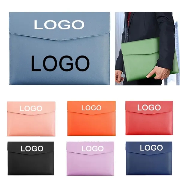 13'' x 9 1/2'' PU Leather A4 File Folder Document Holder - 13'' x 9 1/2'' PU Leather A4 File Folder Document Holder - Image 0 of 4