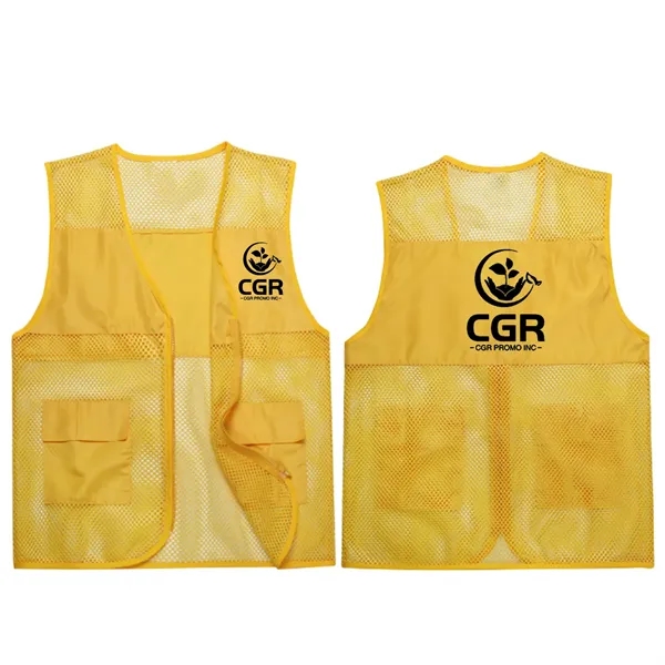 Supermarket Uniform Vests Workwear with Pockets - Supermarket Uniform Vests Workwear with Pockets - Image 1 of 3