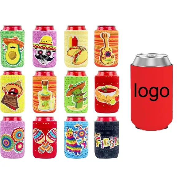12oz Custom Full Color Soda Can Beer Bottle Cooler Sleeve - 12oz Custom Full Color Soda Can Beer Bottle Cooler Sleeve - Image 0 of 5