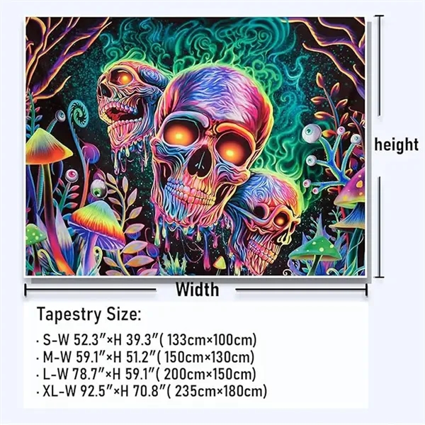 Custom Full Color Festival Room Decor Wall Hanging Tapestry - Custom Full Color Festival Room Decor Wall Hanging Tapestry - Image 1 of 3