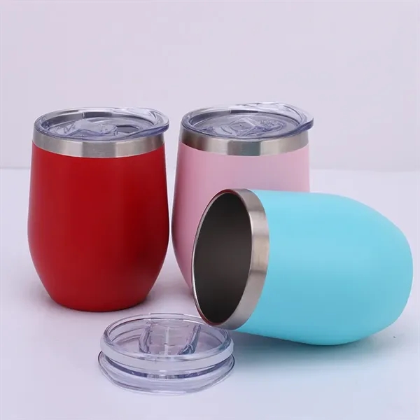 12oz Stainless Steels Eggshell Coffee Cup - 12oz Stainless Steels Eggshell Coffee Cup - Image 14 of 18