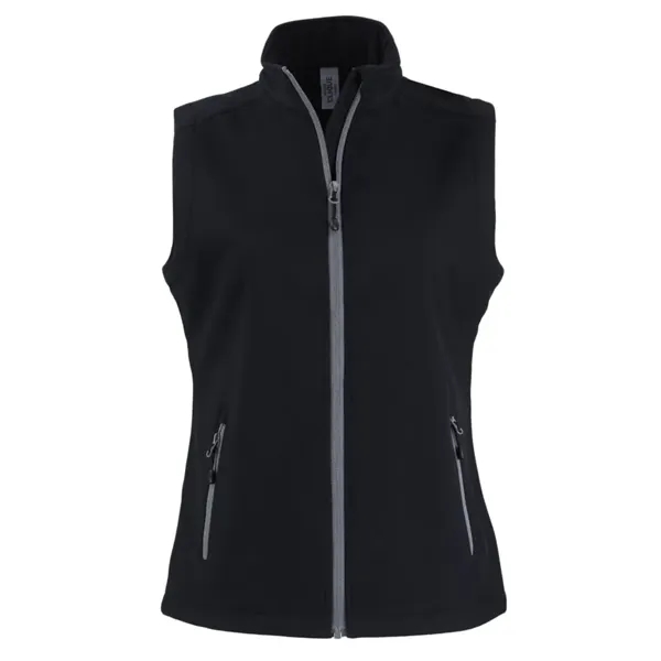 Custom Clique Tempo Recycled Stretch Softshell Womens Full Zip Vest