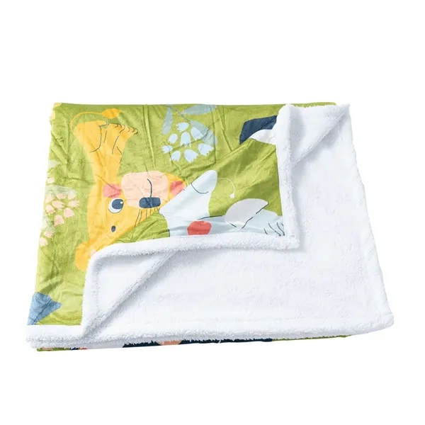 Custom Crystal Velvet Sublimation Blanket with SherpaBacking - Custom Crystal Velvet Sublimation Blanket with SherpaBacking - Image 3 of 3