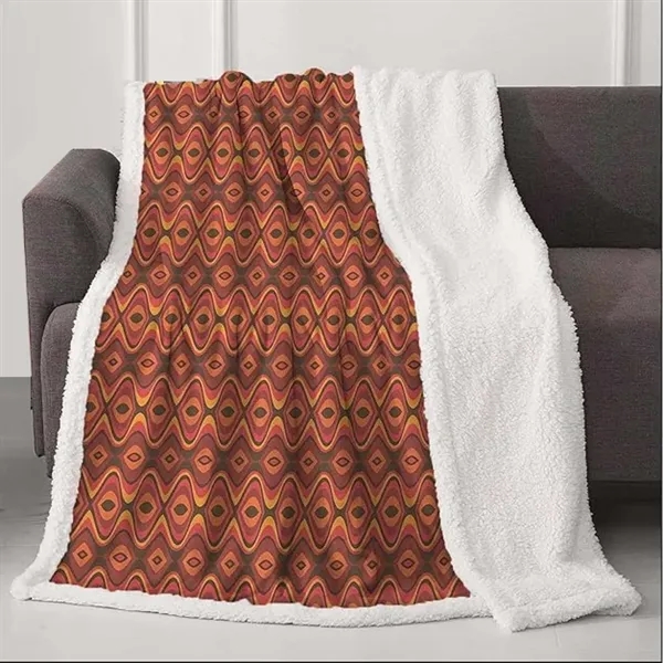 Custom Crystal Velvet Sublimation Blanket with SherpaBacking - Custom Crystal Velvet Sublimation Blanket with SherpaBacking - Image 0 of 3