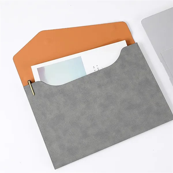 A4 PU Leather Expanding File Folder Holder - A4 PU Leather Expanding File Folder Holder - Image 2 of 8