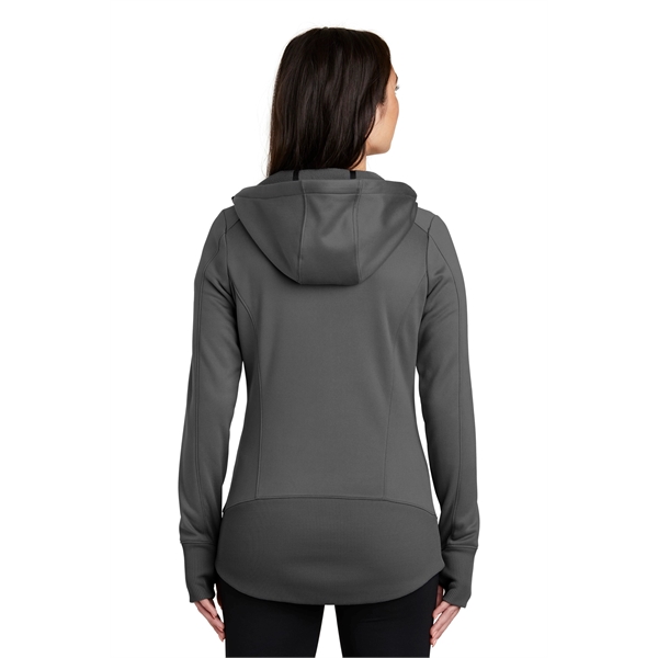 New Era Ladies Venue Fleece Full Zip Hoodie. Plum Grove