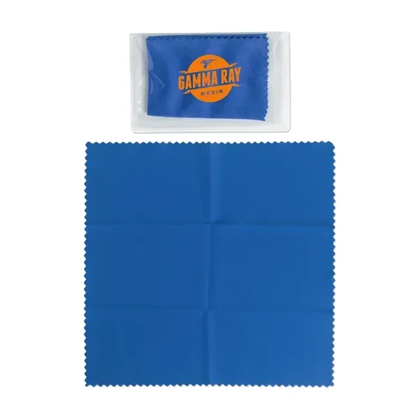 6" x 6" Microfiber Cloth in Pouch - 6" x 6" Microfiber Cloth in Pouch - Image 2 of 4