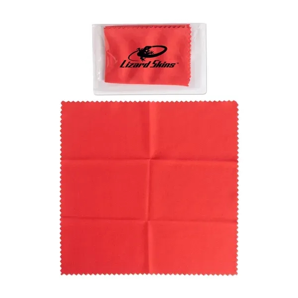 6" x 6" Microfiber Cloth in Pouch - 6" x 6" Microfiber Cloth in Pouch - Image 3 of 4