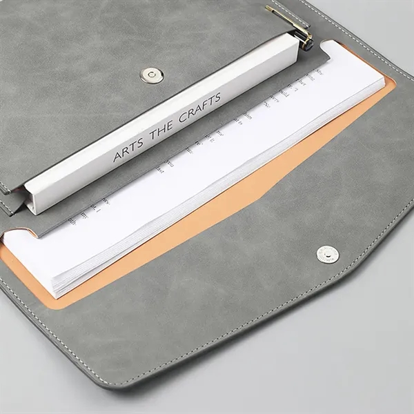 A4 Expanding PU Leather File Folders Holder - A4 Expanding PU Leather File Folders Holder - Image 3 of 7