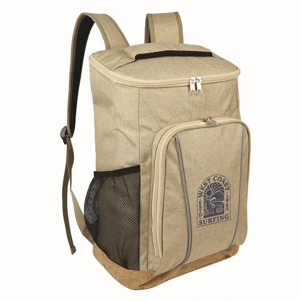 Sustainable Cork & RPET Backpack Cooler - Sustainable Cork & RPET Backpack Cooler - Image 0 of 1