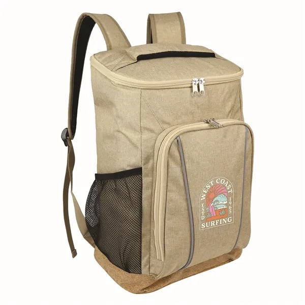 Sustainable Cork & RPET Backpack Cooler - Sustainable Cork & RPET Backpack Cooler - Image 1 of 1