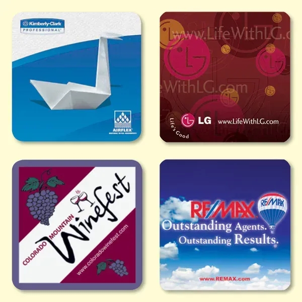 Vynex® Heavy Duty 3.6" x 3.6" x 1/16" Drink Coaster - Vynex® Heavy Duty 3.6" x 3.6" x 1/16" Drink Coaster - Image 0 of 0