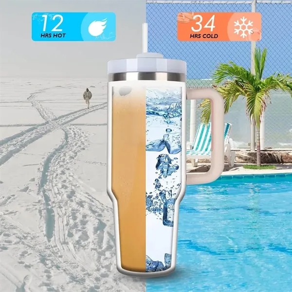 40Oz Stainless Steel Cup - 40Oz Stainless Steel Cup - Image 3 of 4