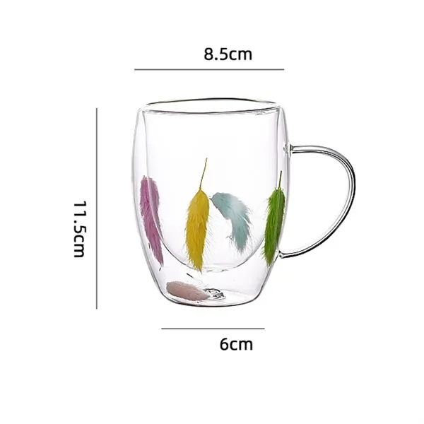 350Ml Double Walled Glass Mug - 350Ml Double Walled Glass Mug - Image 1 of 4