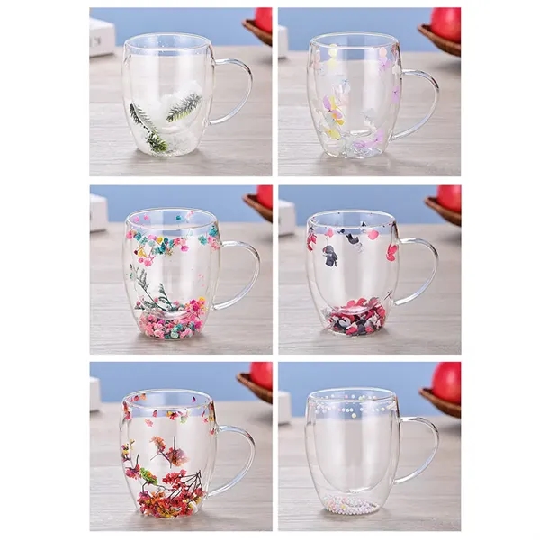 350Ml Double Walled Glass Mug - 350Ml Double Walled Glass Mug - Image 2 of 4