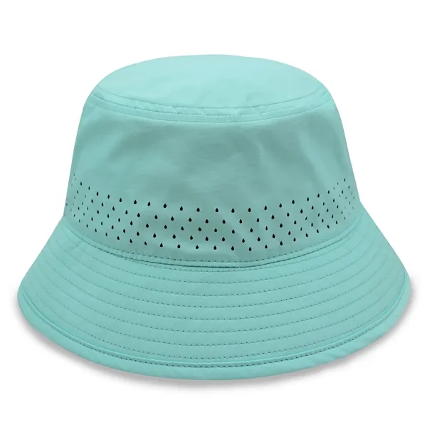 Performance Bucket Hat w/Laser Cut Mesh - Performance Bucket Hat w/Laser Cut Mesh - Image 4 of 10