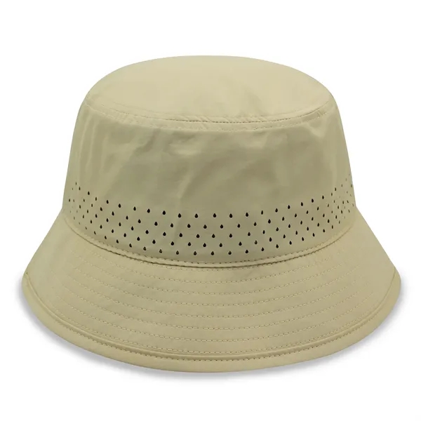 Performance Bucket Hat w/Laser Cut Mesh - Performance Bucket Hat w/Laser Cut Mesh - Image 5 of 10