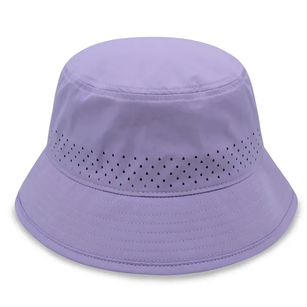 Performance Bucket Hat w/Laser Cut Mesh - Performance Bucket Hat w/Laser Cut Mesh - Image 7 of 10