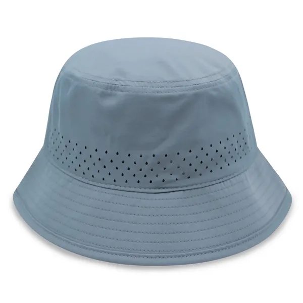 Performance Bucket Hat w/Laser Cut Mesh - Performance Bucket Hat w/Laser Cut Mesh - Image 8 of 10