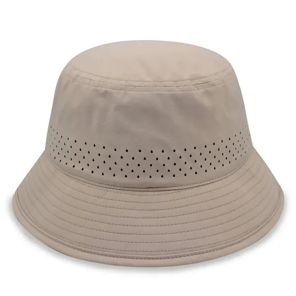 Performance Bucket Hat w/Laser Cut Mesh - Performance Bucket Hat w/Laser Cut Mesh - Image 9 of 10