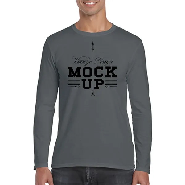 SoftStyle Adult Long Sleeve T-Shirts 4.5 oz cotton - SoftStyle Adult Long Sleeve T-Shirts 4.5 oz cotton - Image 1 of 11
