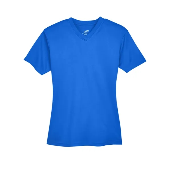 UltraClub Ladies' Cool & Dry Sport V-Neck T-Shirt - UltraClub Ladies' Cool & Dry Sport V-Neck T-Shirt - Image 3 of 14