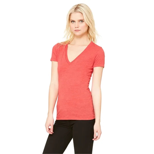 Bella + Canvas Ladies' Triblend Short-Sleeve Deep V-Neck ... - Bella + Canvas Ladies' Triblend Short-Sleeve Deep V-Neck ... - Image 37 of 62