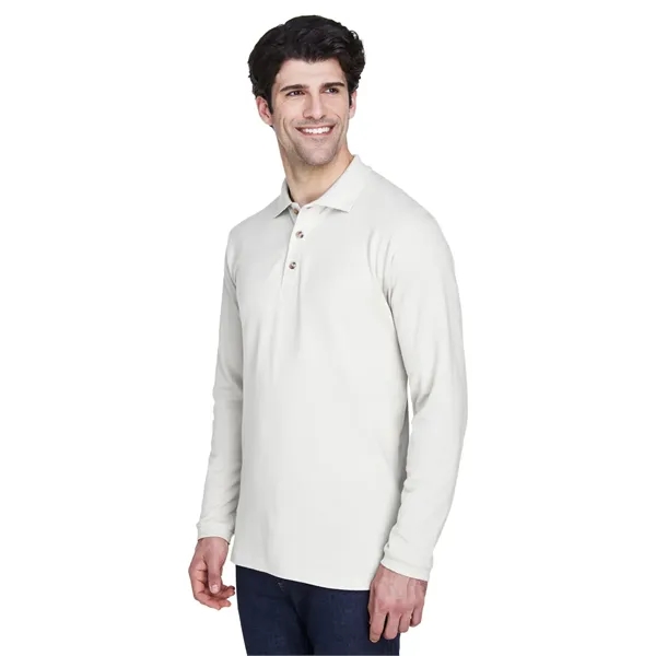 UltraClub Adult Long-Sleeve Classic Pique Polo - UltraClub Adult Long-Sleeve Classic Pique Polo - Image 29 of 42
