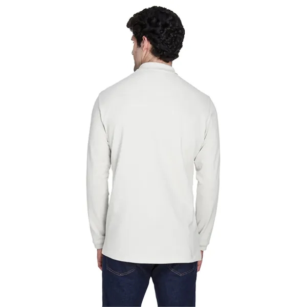 UltraClub Adult Long-Sleeve Classic Pique Polo - UltraClub Adult Long-Sleeve Classic Pique Polo - Image 18 of 42